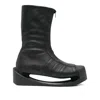 Y-3 Zip-front Platform Boots In Black