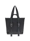 Y-3 Spacious Tote Bag With Leather Straps And Embossed Logo