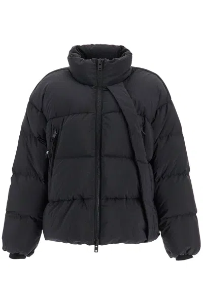 Y-3 Short Oversized Down Jacket In Black