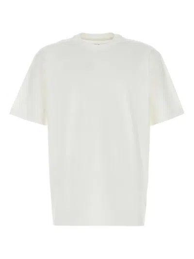 Y-3 Cotton Crew Neck T-shirt With Graphic Print In White
