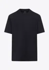 Y-3 Short-sleeve Cotton T-shirt With Bold Graphic Back In Multi