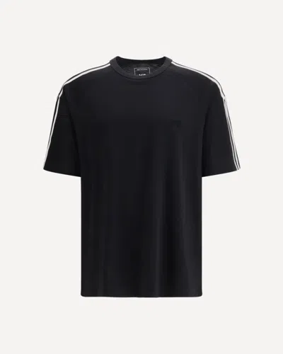 Y-3 Short-sleeve T-shirt With 3 Stripes In Black