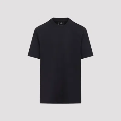 Y-3 Graphic Print Short Sleeve Crew Neck T-shirt In Black
