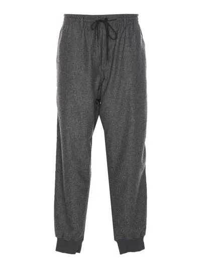 Y-3 ADIDAS  GREY FLANNER PANTS