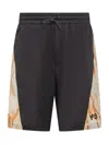 Y-3 SHORTS WITH RUST DYE PRINT