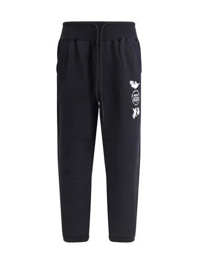 Y-3 Side Graphic Sweatpants In Black