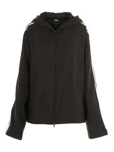 Y-3 Side-striped Sweater In Brown