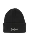 Y-3 Signature-embroidered Beanie In Black