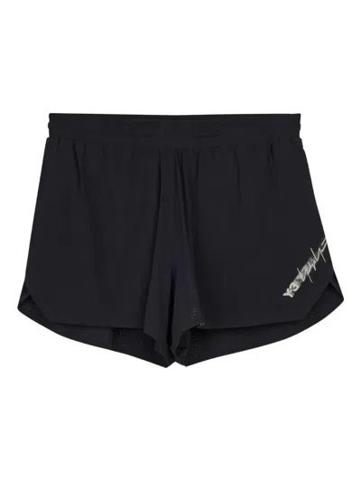Y-3 Signature-print Shorts In Black
