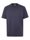 Y-3 Adidas Back Print Short Sleeved Cotton T-shirt Clothing In Gray