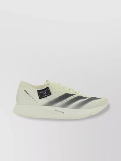 Y-3 Skimming Ankle Graphic Sneakers In Neutral