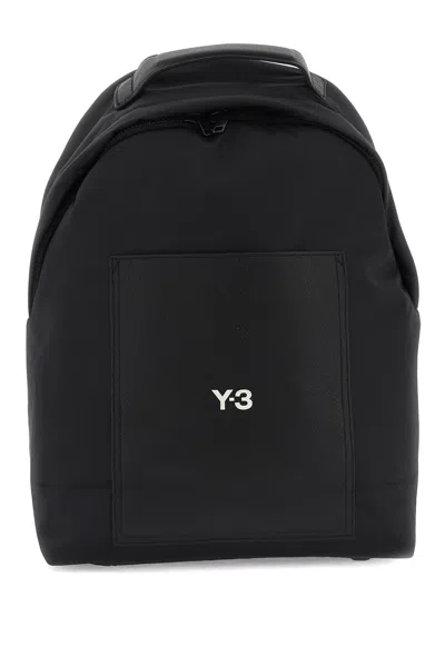 Y-3 Sleek Black Backpack For Men