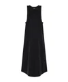 Y-3 Sleeveless Midi Dress In Black