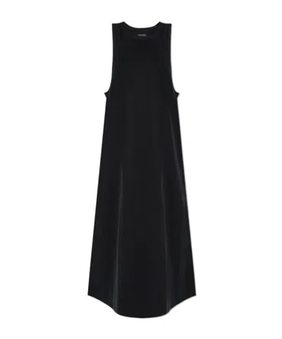 Y-3 Sleeveless Midi Dress In Black