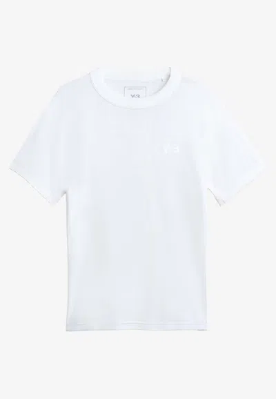 Y-3 Slim Short Sleeved T-shirt In White