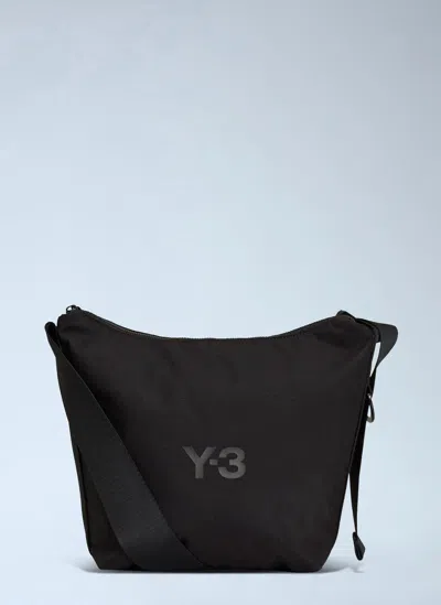 Y-3 Small Logo Motif Crossbody Bag In Black