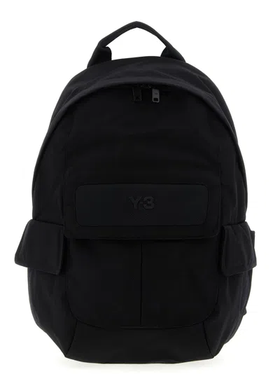Y-3 Small Logo Pocket Backpack Backpacks & Travels Black In Pattern