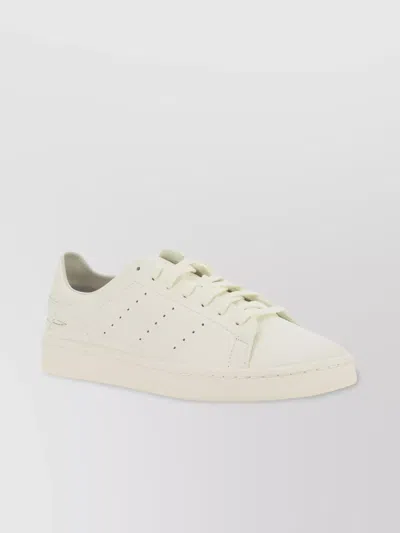 Y-3 Smith Low-top Calfskin Sneakers In White