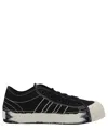 Y-3 Nizza Canvas Low-top Sneakers With Brushstroke Detail In Black