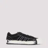Y-3 Nizza Canvas Low-top Sneakers With Brushstroke Detail In Black