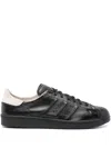 Y-3 Black & Off-white Superstar Sneakers In Black