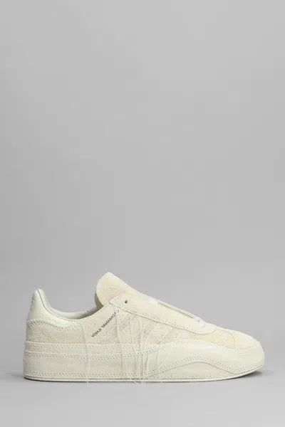 Y-3 Trainers In White Suede In Neutrals