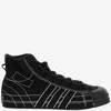 Y-3 Adidas Nizza Hi Sneakers In Black