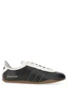 Y-3 Debossed Leather Tokyo Sneakers With Lace-up Closure In Black