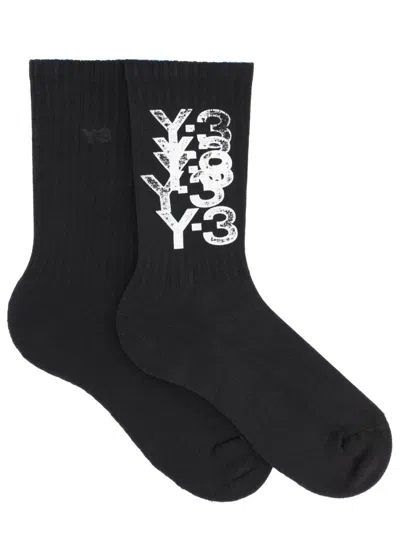 Y-3 Socks With Logo In Black