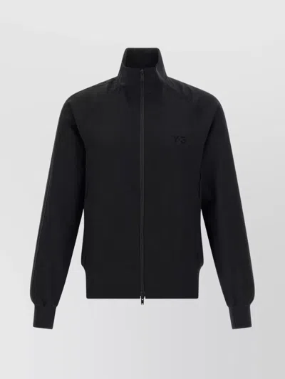 Y-3 SPORT SWEATSHIRT WITH HIGH COLLAR AND RIBBED CUFFS