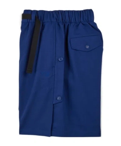 Y-3 Sport Uniform 3-stripes Shorts In Dark Blue