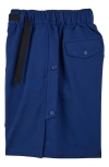 Y-3 Sport Uniform 3-stripes Twill Shorts In Dark Blue