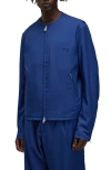 Y-3 Sport Uniform 3-stripes Twill Track Jacket In Dark Blue