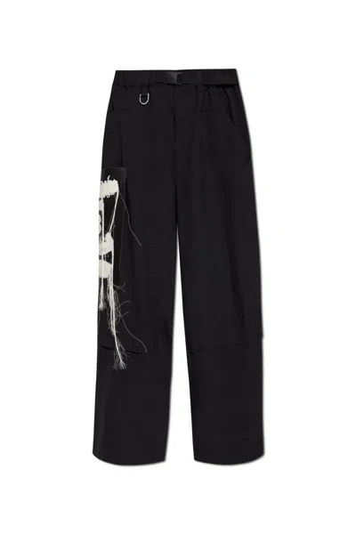 Y-3 Sport Uniform Belted Waist Trousers In Black