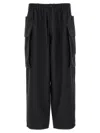 Y-3 Cargo Pants With Button Detail And Pockets In Black