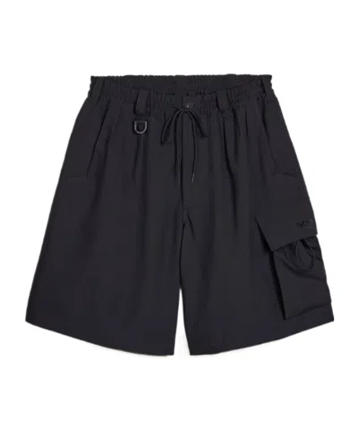 Y-3 Sport Uniform Cargo Shorts In Black