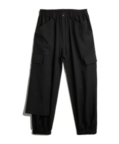 Y-3 Sport Uniform Cuffed Cargo Trousers In Black