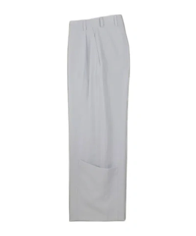 Y-3 Sport Uniform Wide Leg Pants In Transparent Gray