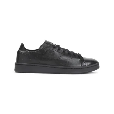 Y-3 STAN SMITH BLACK LEATHER SNEAKERS