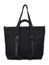 Y-3 Spacious Tote Bag With Leather Straps And Embossed Logo