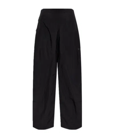 Y-3 Wide-leg Utility Trousers In Black