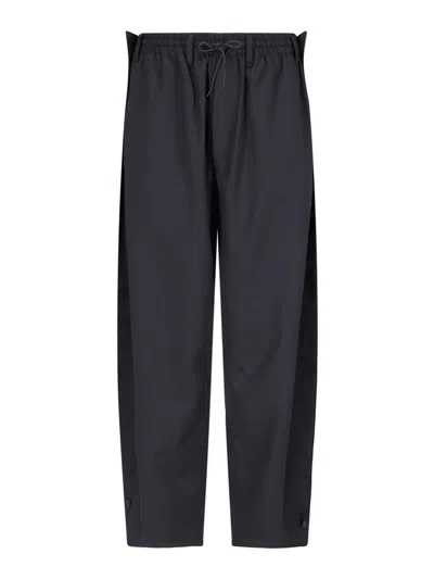 Y-3 Straight Logo Trousers In Black