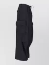 Y-3 Straight Trousers With Belt Loops And Cargo Pockets In Black