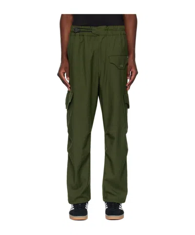 Y-3 Straight Working Casual Pants In Green