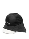 Y-3 Strap-fastening Hat In Black