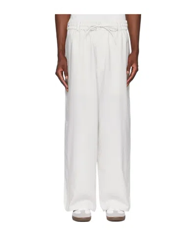 Y-3 Strap-up Sweatpants In White