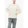 Shop Y-3 Stretch Cotton Oversized Sweater With Crew Neck