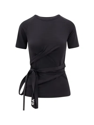 Y-3 Stretch Lyocell T-shirt In Black
