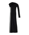 Y-3 Stripe-detailing One-shoulder Maxi Dress In Black