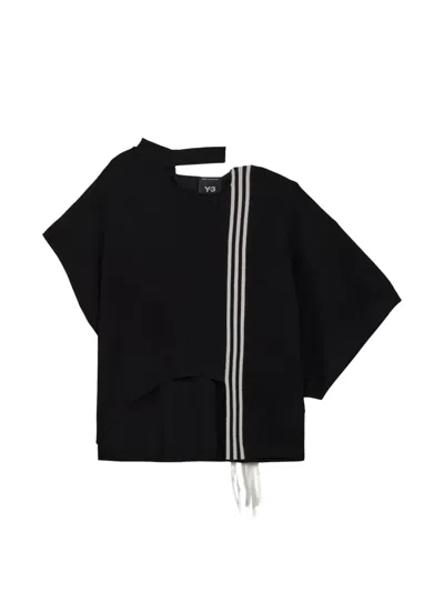 Y-3 Stripe Panel Top In Black